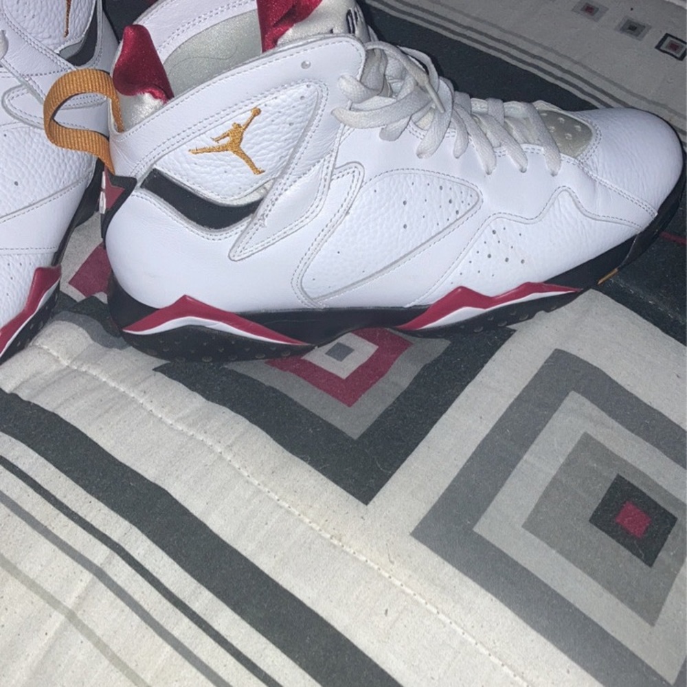 Jordan Athletic Shoes - White, Red, Gold